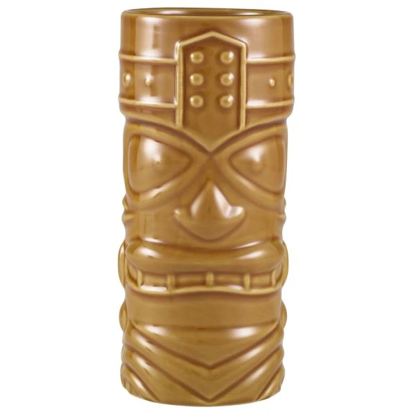 Brauner Tiki-Becher 40 cl – Genware TKM400BR by Genware color Svart