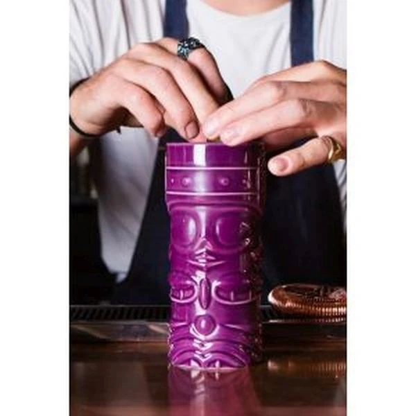 Lila Tiki-Becher 40 cl – Genware TKM400P by Genware color Svart