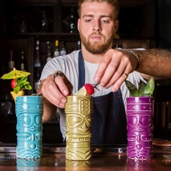 Lila Tiki-Becher 40 cl – Genware TKM400P by Genware color Svart