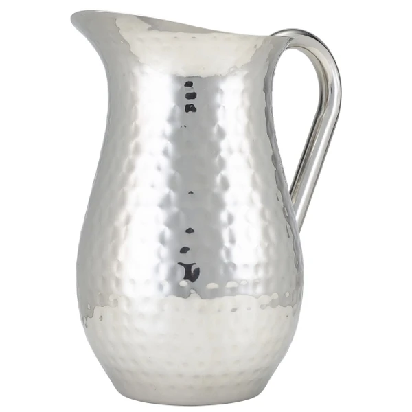 Wasserkrug aus gehämmertem Edelstahl 2L - GenWare HWJ200 by Genware color Svart