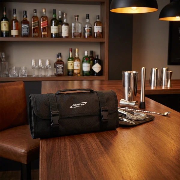 Cocktail Bar Kit Tasche CBKB1 by Genware color Svart