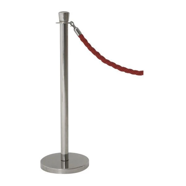 Absperrständer aus Edelstahl 100 x 32 cm BP-RPE by Genware color Svart