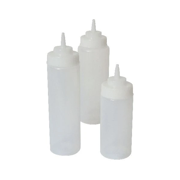 Quetschflasche mit Weithals transparent 94 cl SQBW32C by Genware color Svart