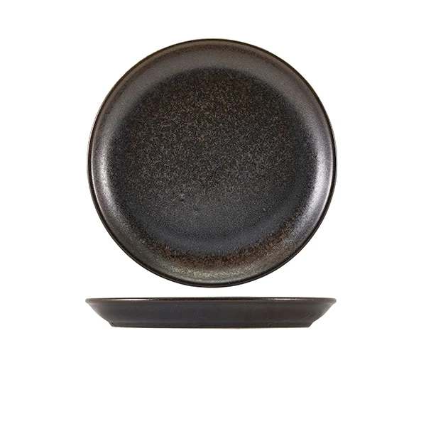 Cinder Schwarz Coupe-Teller 24 cm – Terra CP-PBK24 by Genware color Svart