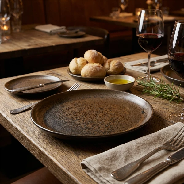 Cinder Schwarz Coupeteller 27,5cm - Terra CP-PBK27 by Genware color Svart