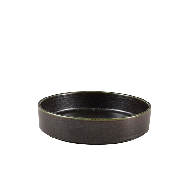 Cinder Schwarz Präsentationsschale 18 cm - Terra PB-PBK18 by Genware color Svart