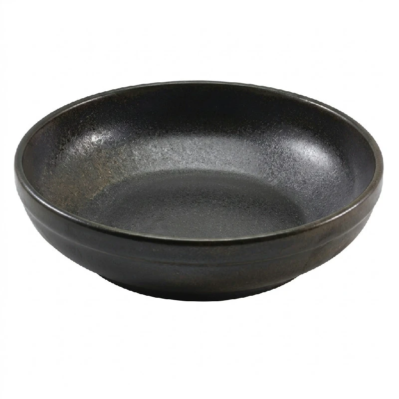 Cinder Schwarz Coupe-Schale 20cm - Terra CB-PBK20 by Genware color Svart