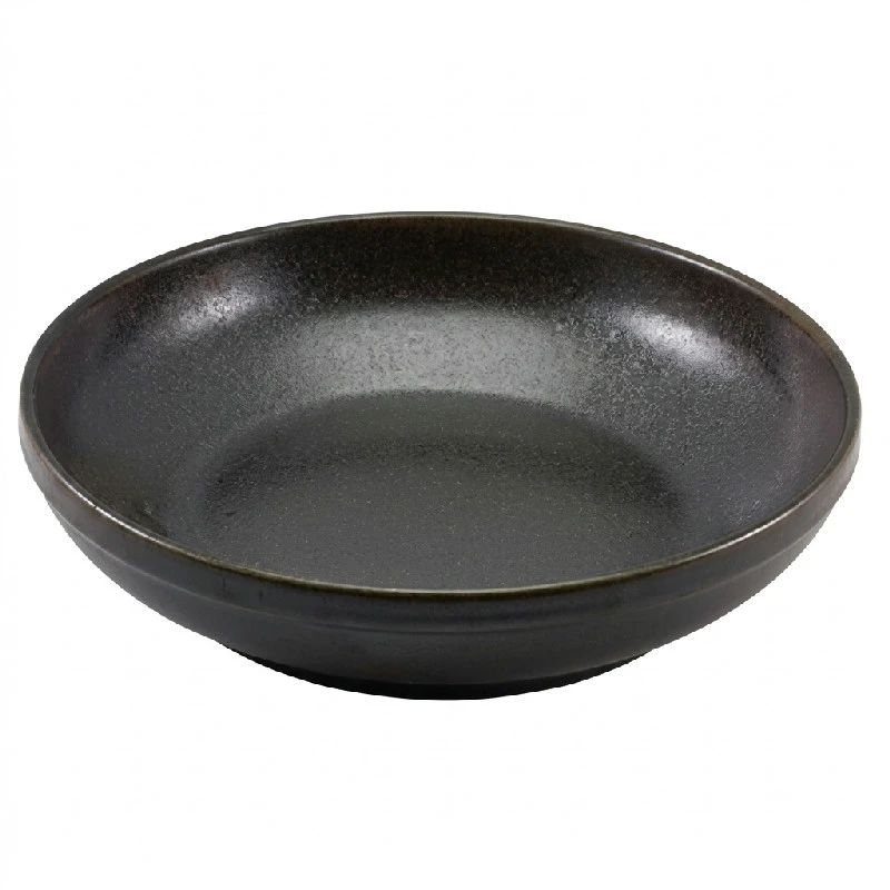 Cinder Schwarz Coupe-Schale 27 cm – Terra CB-PBK27 by Genware color Svart