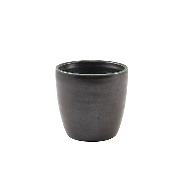 Cinder Schwarz Pommesbecher 28,5 cl - Terra CC-PBK32 by Genware color Svart