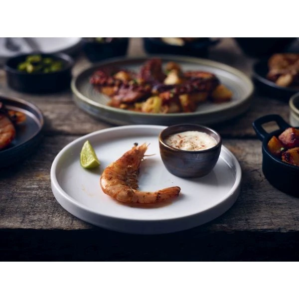 Präsentationsteller flach 18cm - Genware 160918 by Genware color Svart