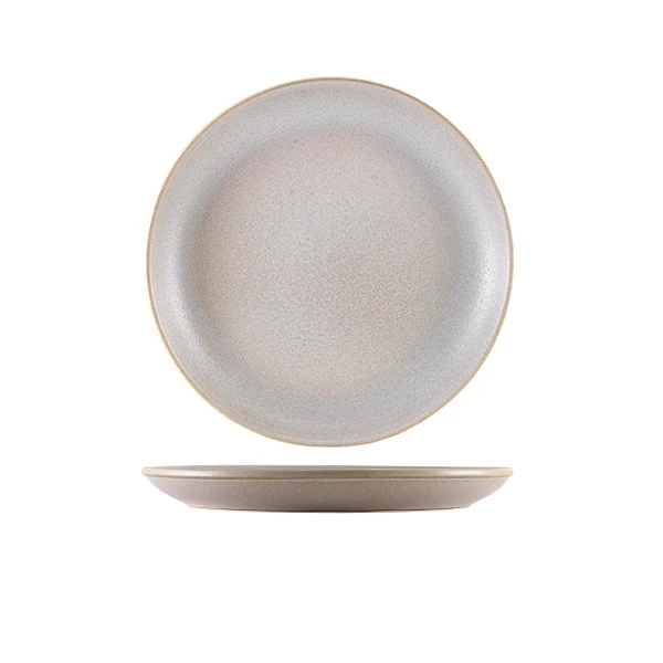 Steinzeug Antigo Barley Coupe-Teller 19cm - Terra CP-ABR19 by Genware color Svart