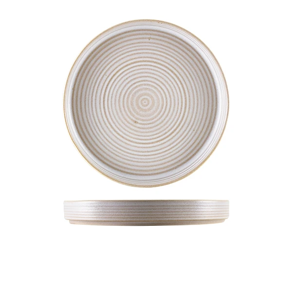 Steingut Antigo Barley Teller 21cm - Terra PR-ABR21 by Genware color Svart