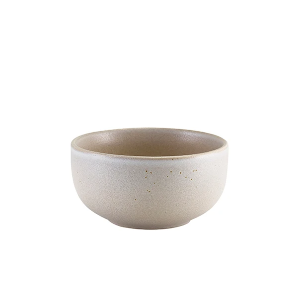 Steingut Antigo Barley runde Schale 11,5 cm – Terra BW-ABR11 by Genware color Svart