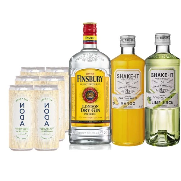 Gin Hass - Cocktail-Set Barlifepakke1 by Barlife color Svart
