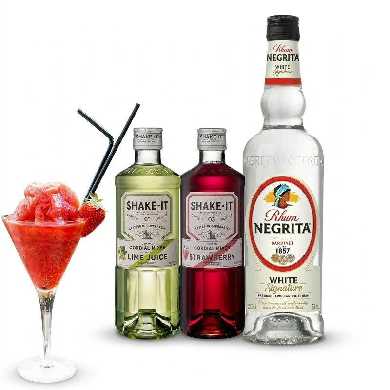 Strawberry Daiquiri - Getränkepaket Barlifepakke5 by Barlife color Svart