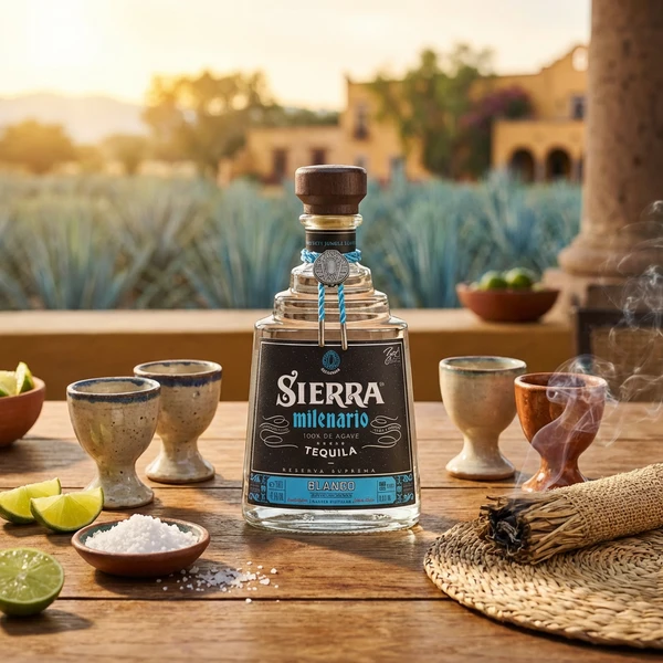 SIERRA Milenario Blanco Tequila 70 cl 1006133 by SIERRA color Svart