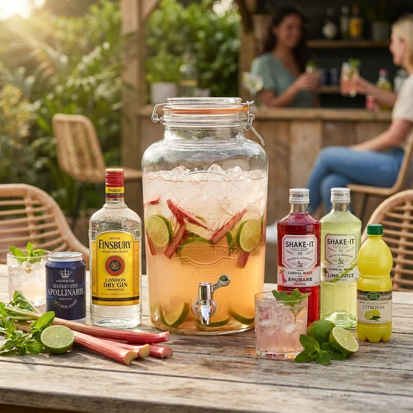 RHUBARB COLLINS DISPENSER - Getränkepaket Barlifepakke25 by Barlife color Svart