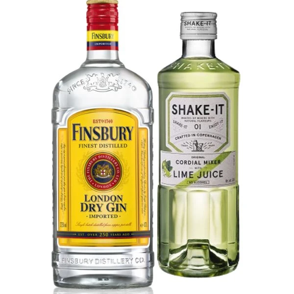 GIMLET – Cocktail-Set Barlifepakke41 by Barlife color Svart