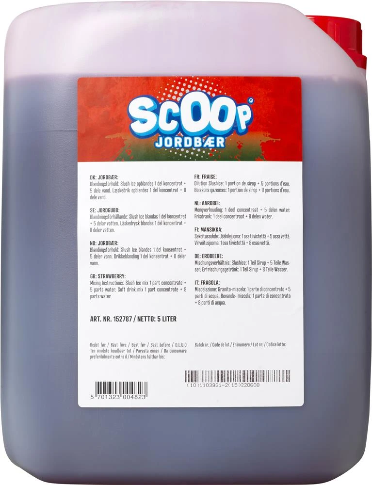 Scoop Slushice Erdbeere, 5L 319170 by SCOOP color Svart