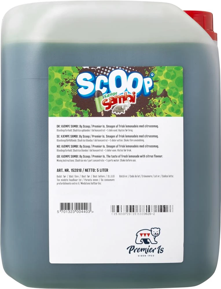 Scoop Slush-Ice Kæmpe Sambi, 5L 307541 by SCOOP color Svart
