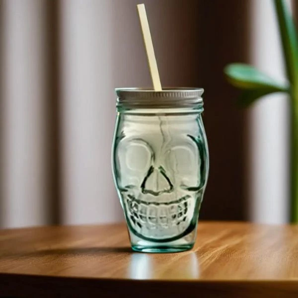 Cocktailglas 45 cl mit Skull-Deckel 96152301 by StemZero color Svart