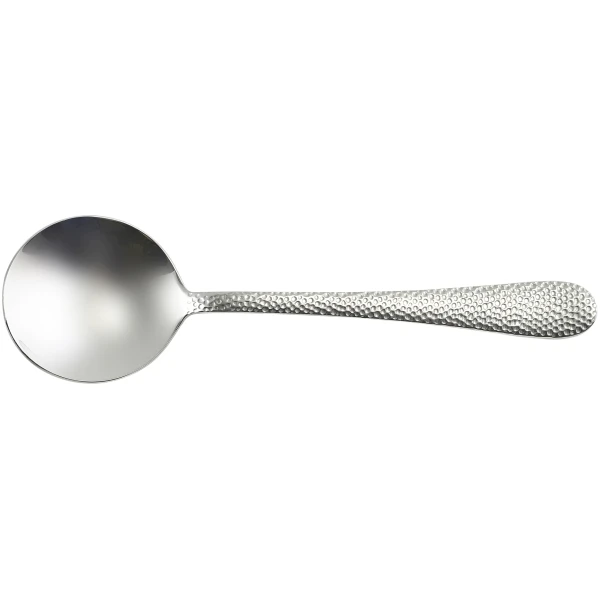Cortona Suppenlöffel 18/0 Edelstahl SS-CR by Genware color Svart