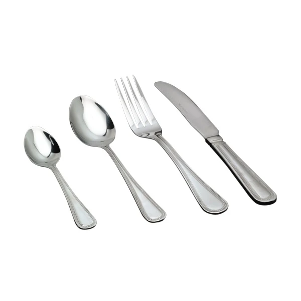 Menügabel mit Perlmuster 19,5 cm TF-BD by Genware color Svart