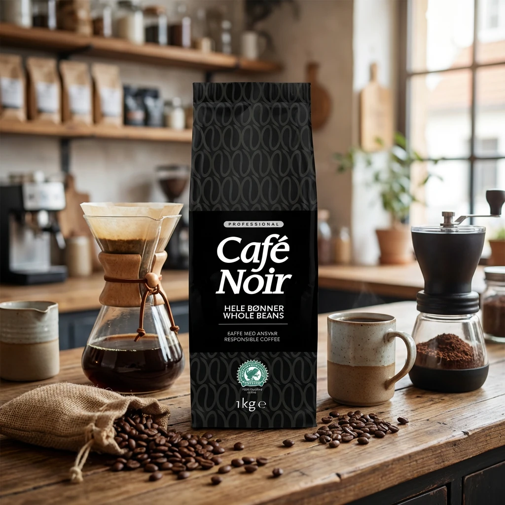 Cafe Noir Rainforest Alliance Kaffeebohnen – 1 kg 319749 by Cafe Noir color Svart