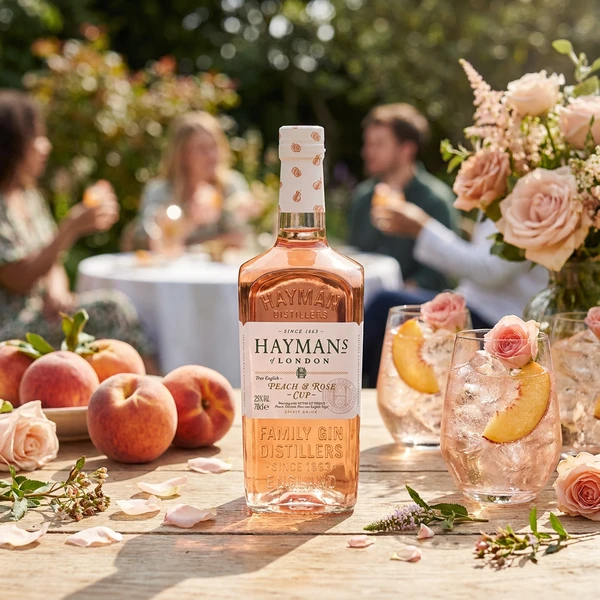 Hayman's Peach Rose Gin 70 cl 51611 by Hayman´s color Svart