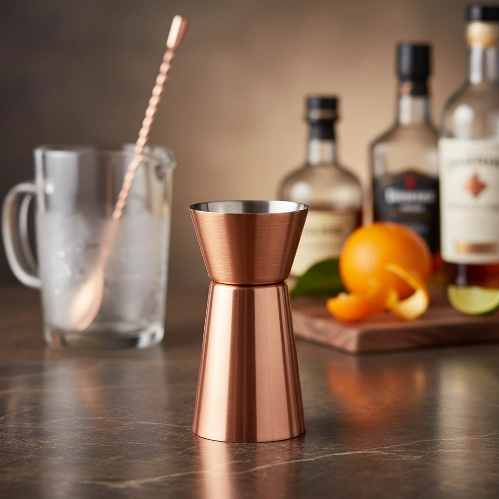 Cocktail Jigger Professionell Kupfer 25ml / 50ml BTBL3178C by Beaumont color Svart