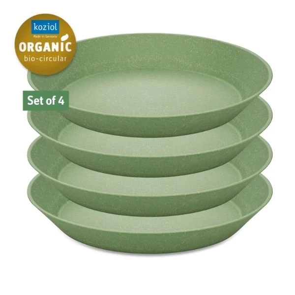 Koziol Connect Teller Ø24 cm (4er-Set) – Leaf Green 7143703 by Koziol color Svart