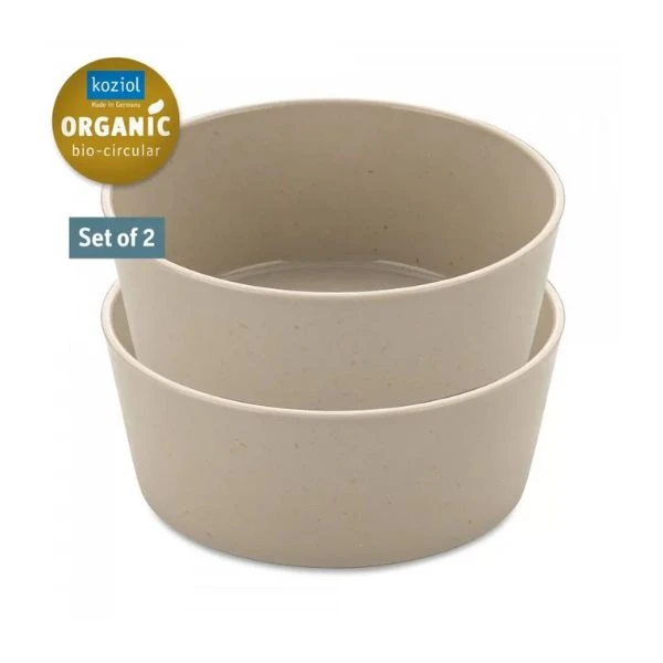 Koziol Connect Bowl 890ml (2 Stk.) - Dessert Sand 7171700 by Koziol color Svart