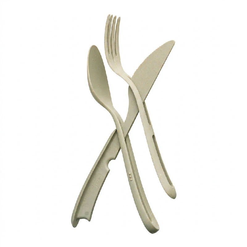 Klikk Besteck (Messer, Gabel und Esslöffel) - Dessert Sand 8003700 by Koziol color Svart