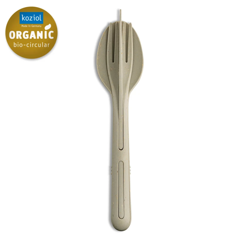 Klikk Besteck (Messer, Gabel und Esslöffel) - Dessert Sand 8003700 by Koziol color Svart