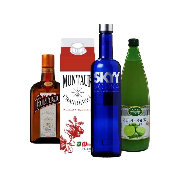 COSMOPOLITAN - Cocktail-Paket Barlifepakke59 by Barlife color Svart