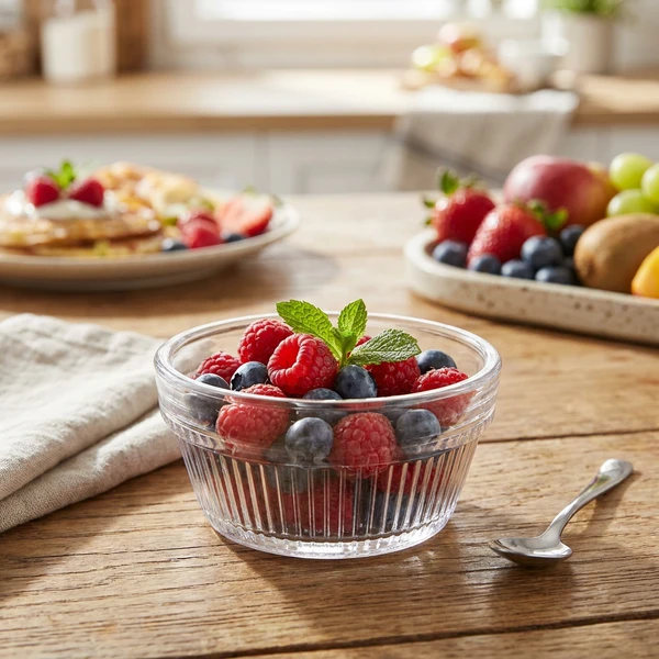 Portionsglas 125 ml gerillt - Polycarbonat 800213 by GLASS4EVER color Svart