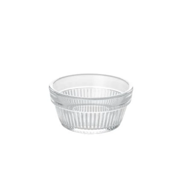 Portionsglas 75 ml geriffelt - Polycarbonat 800212 by GLASS4EVER color Svart