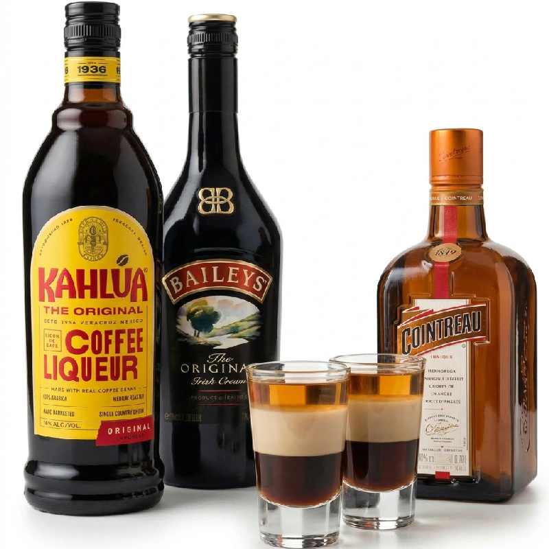 B-52 Shot-Set mit Kahlúa, Baileys und Cointreau Barlifeshots6 by Barlife color Svart