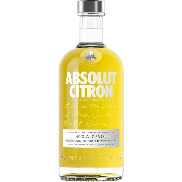 Absolut Vodka Citron 70 cl 52055 by ABSOLUT color Svart