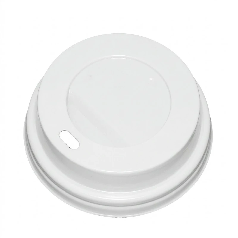Deckel für Kaffeebecher Ø80 mm Weiß Biologisch abbaubar 100 Stk. ML118709 by Multiline color Svart