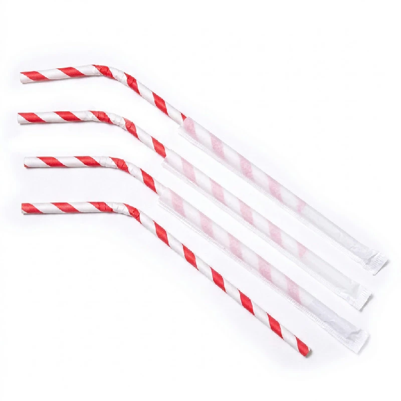 Multiline Trinkhalme Pflanzenbasiert Rot gestreift ML124588 by Multiline color Svart