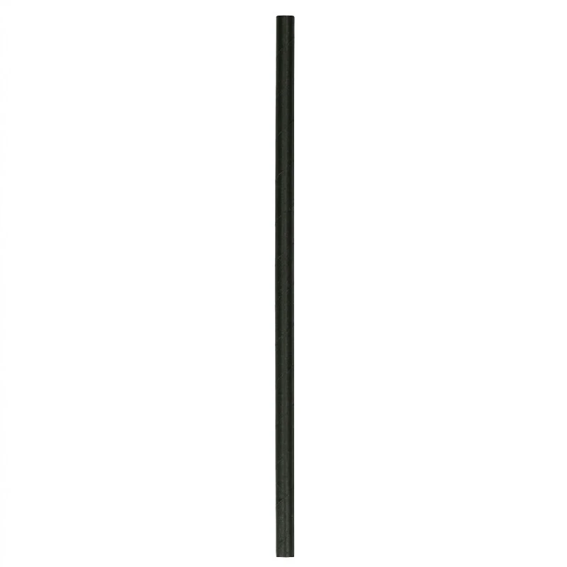 Papierstrohhalme Ø8x230 mm 4-lagig gerade Schwarz 250 Stk. ML80550020-1 by Multiline color Svart