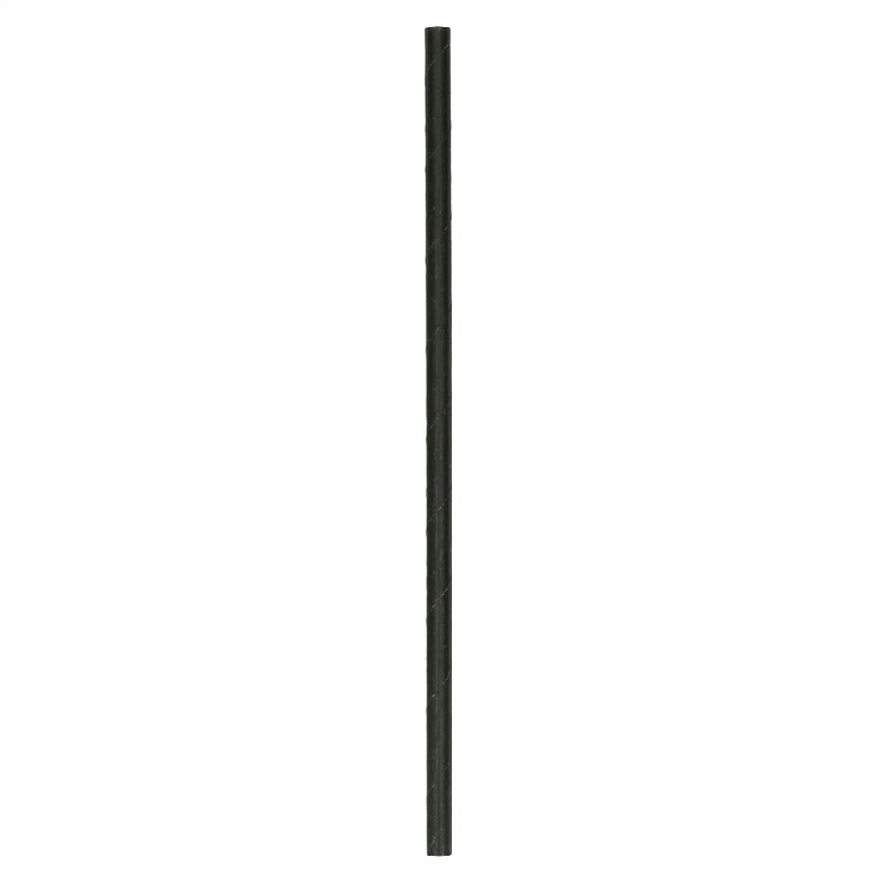 Papier-Trinkhalme Ø6x200 mm 4-lagig ohne Knick Schwarz 250 Stk. ML80550022-1 by Multiline color Svart