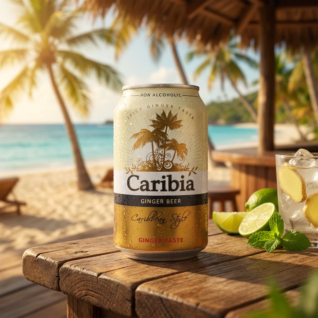 Caribia Ginger Beer 33cl Dose 290617 by Caribia color Svart