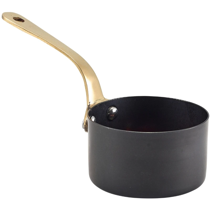 Mini-Serviertopf Vintage Schwarz 7.8 x 4.5cm SMS8BKV by Genware color Svart