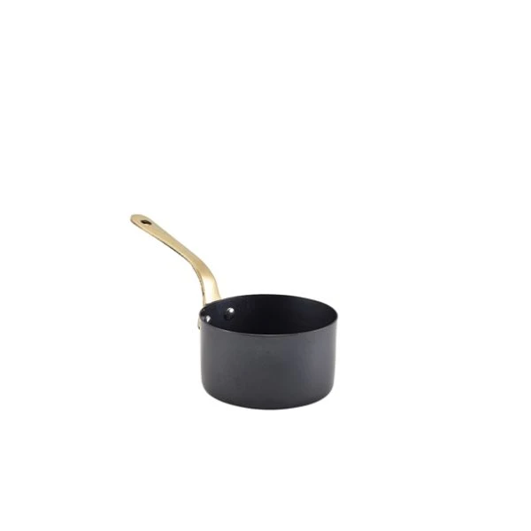 Schwarzer Vintage Mini-Serviertopf 9 x 5.25cm SMS9BKV by Genware color Svart