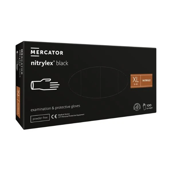 Nitrilhandschuhe, Protect, XL, Nitril, Puderfrei, 100 Stk. GS10240 by GS Supply color Svart