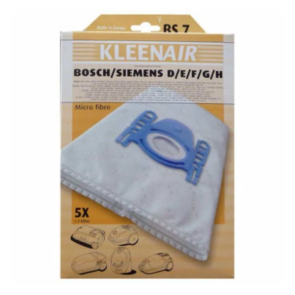Staubsaugerbeutel BS-7 4+1F Micropose 3209004 by NILFISK color Svart
