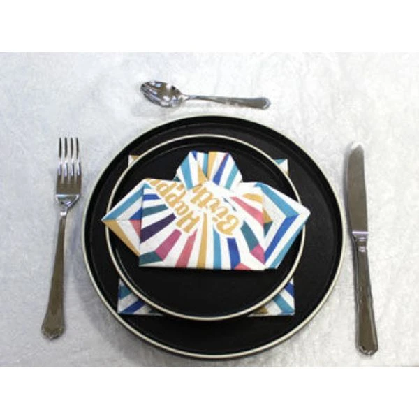 Happy Birthday Servietten 3-lagig 20 Stk. 4200183  color Svart