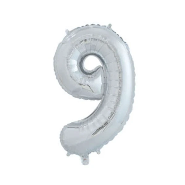 Zahlenballon Nummer "9" 65 cm 4201519  color Svart